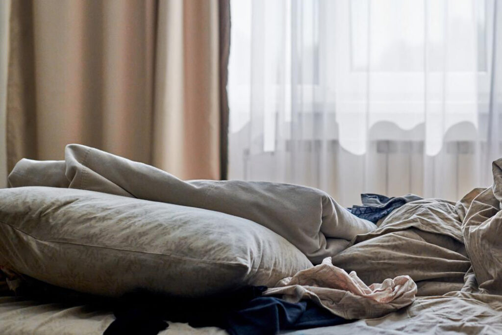 An unkempt and messy bed may be a sign you need a carer