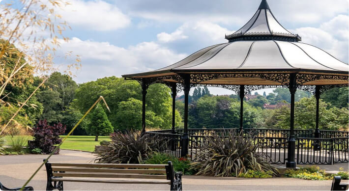 Carr Bank Park in Mansfield, used to represent the location for Home Care in Mansfield