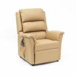 Nevada Dual Motor Riser Recliner in Cobblestone colour on a white background