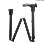 Able2 Comfort Grip Adjustable Folding Walking Stick on a white background.