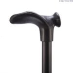 The grip of the Able2 Comfort Grip Adjustable Folding Walking Stick pointing left.