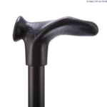 The grip of the Able2 Comfort Grip Adjustable Folding Walking Stick facing right.