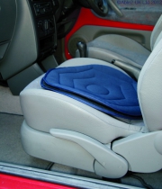 Able2 Soft Transfer Seat on a car seat in a car.