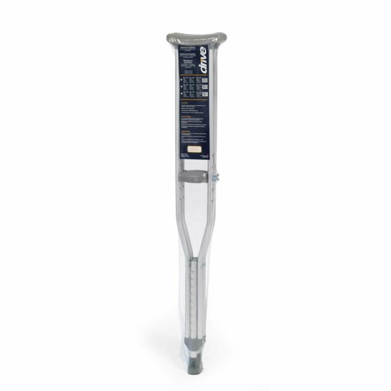 Aluminium Underarm Crutches on a white background.