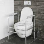 Atlantis Toilet Surround sitting around a toilet.