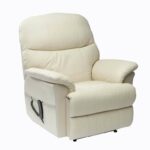 A Lars Dual Motor Riser Recliner on a white background.