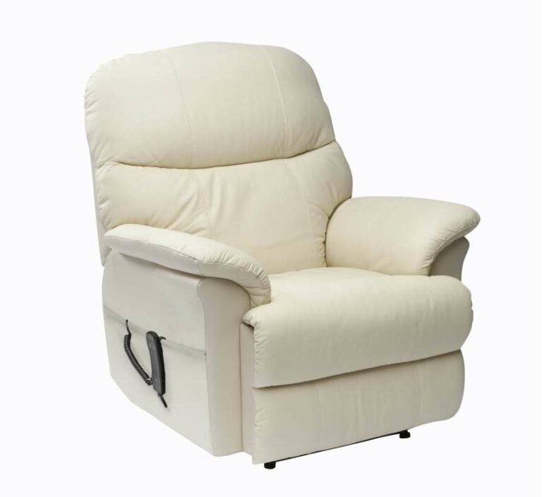 A Lars Dual Motor Riser Recliner on a white background.