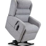 Camberley Deluxe Riser Recliner - inclined on a white background.