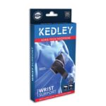 A blue and red wrist support box, containing the Kedley Advanced Wrist Support