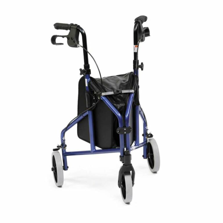 Ultra Lightweight Aluminium Tri-Walker Blue on a white background.