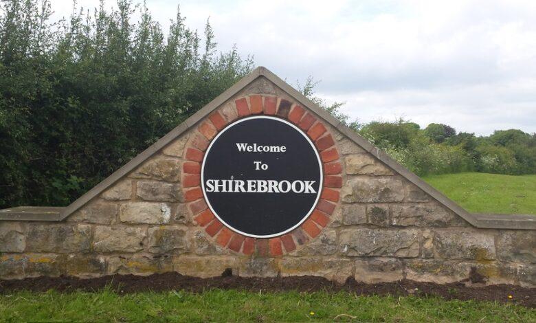 Sign showing Welcome to Shirebrook - representing Premier Community home care in Shirebrook