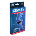 A blue and red medical bandage of the Kedley Aero-Tech Neoprene Tennis Elbow Support