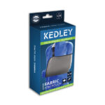 a blue and grey fabric arm sling pouch
