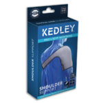 A blue and black shoulder support the Kedley Pro-Light Neoprene Shoulder Support