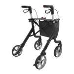a black walker with wheels