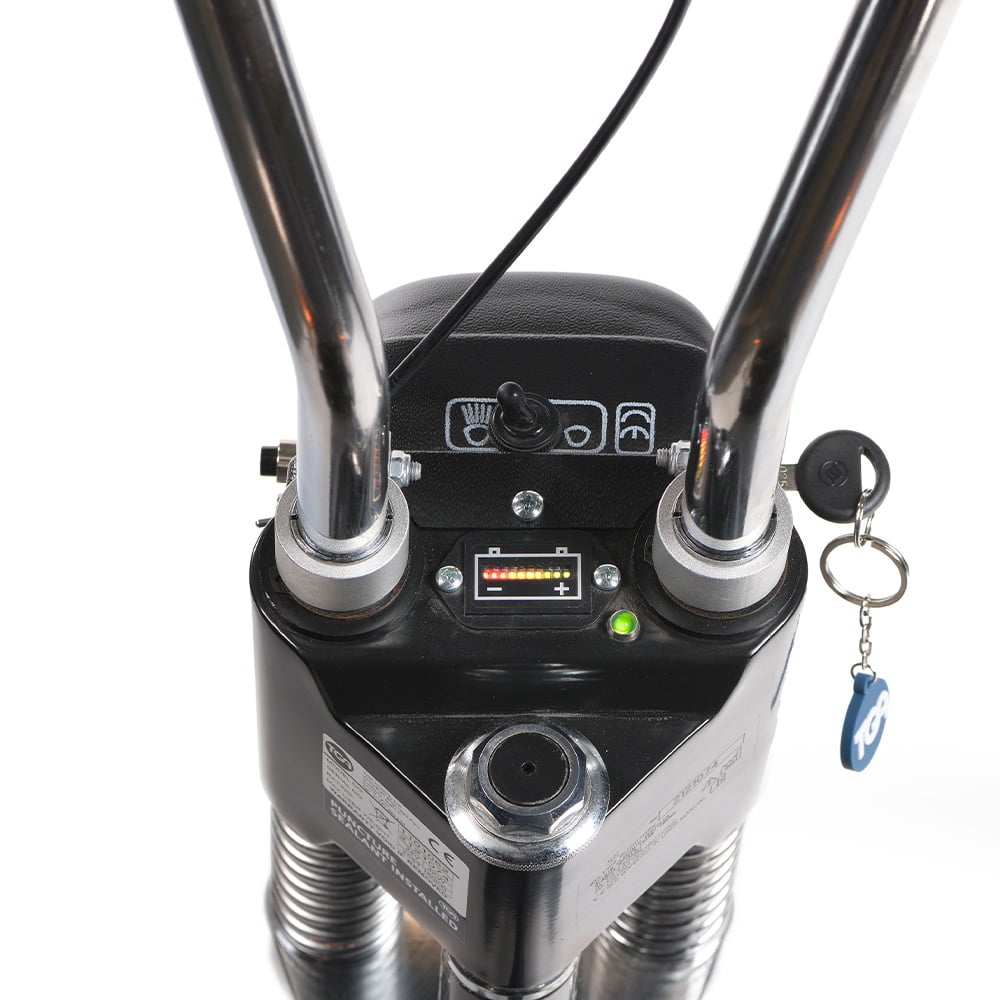 The handles of the TGA Supersport are fully adjustable for height and angle to ensure a comfortable ride