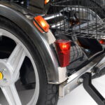 The rear lights and indicators on the back of the TGA Supersport help to improve your visibility at night