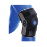 A close up of a knee diagram with the Kedley Hinged Knee Support