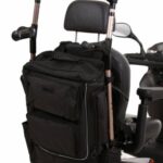 Torba Luxe Premium Scooter and Wheelchair Bag on a mobility scooter on a white background.