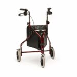Steel Tri-Walker with Bag Red on a white background.