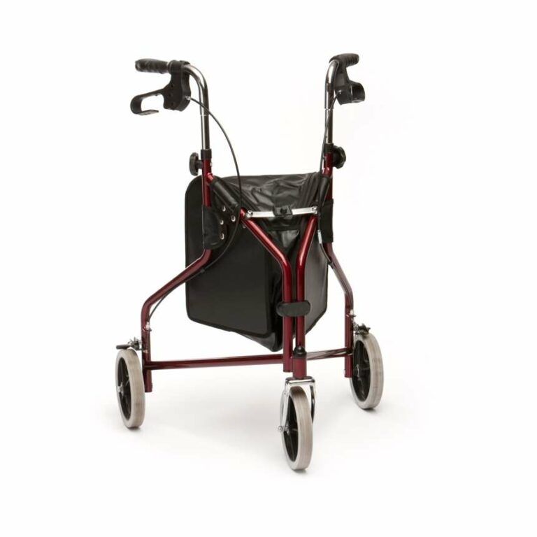 Steel Tri-Walker with Bag Red on a white background.
