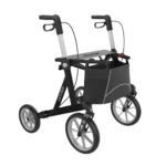 Server XC/Explorer Rollator Black on a white background.