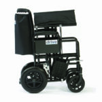 Bariatric Steel Transport Chair on a white background.