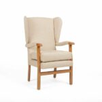 Jubilee Fireside Chair in on white background.