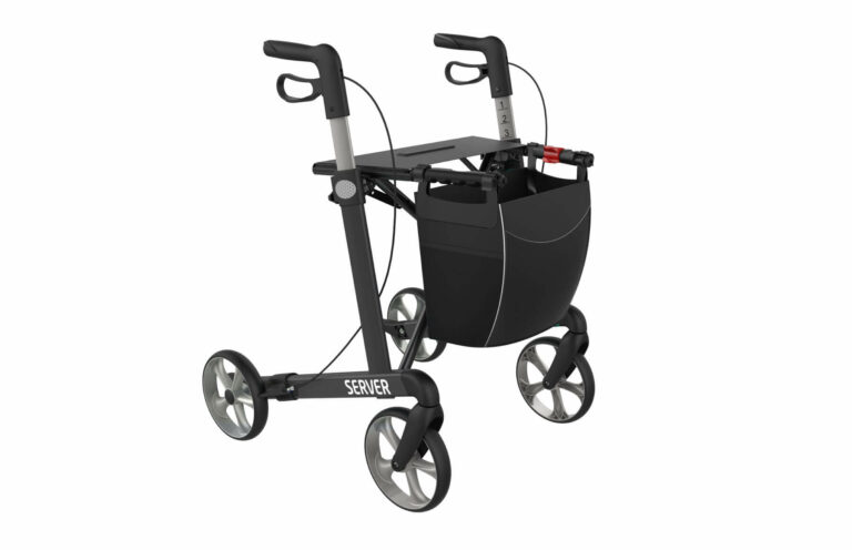 Server Rollator in grey on a white background.