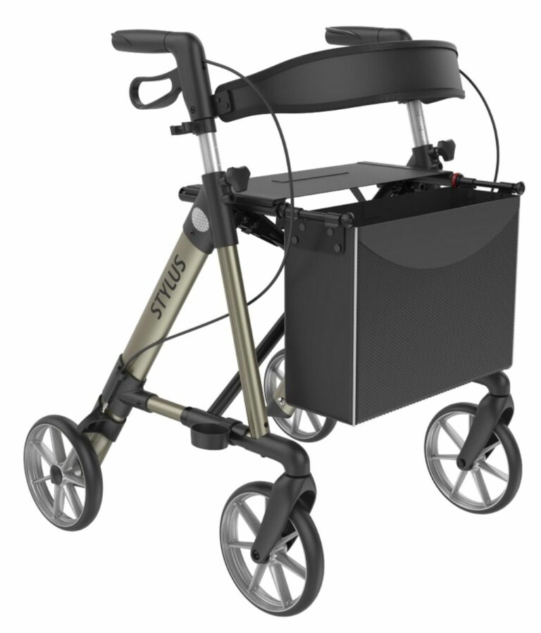 Stylus Rollator Champagne on a white background.
