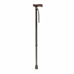 DR - T-Handle Cane Black on a white background.