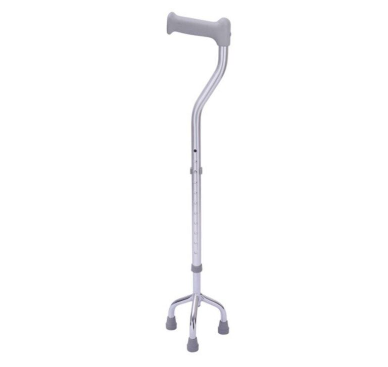 Silver Tripod Cane on a white background