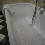 Able 2 Stay Put Luxury Bath Mat in white