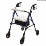 Rollator Makeover Set in Ladybird facing forward but slightly left of the camera on a white background.