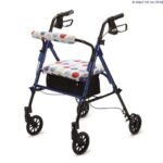 Rollator Makeover Set in Spots facing forward and slightly left of the camera, on a white background.