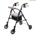 Rollator Makeover Set in Art Nouveau facing forward and slightly left to the camera on a white background.
