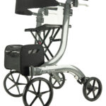 Integrity Leo Rollator Silver on a white background.