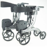 Integrity Leo Rollator folded on a white background.