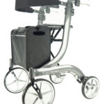 Integrity Aries Rollator on a white background in silver.