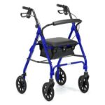 Drive R8 Rollator - Outdoor Blue on a white background.
