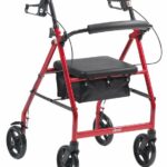 Drive R8 Rollator - Outdoor Red on a white background.