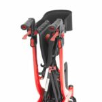 Drive Nitro Rollator Red Fully folded on a white background.