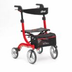 Drive Nitro Rollator Red on a white background.