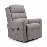 Sitting Pretty Custom Balmoral Premier Plus Riser Recliner on a white background turned slightly right to the camera.