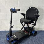 a scooter with a handle