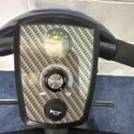 a close up of a handlebar