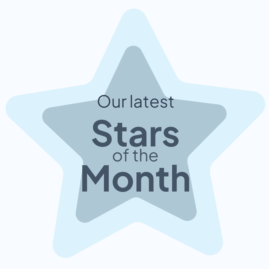 Our latest Stars of the Month