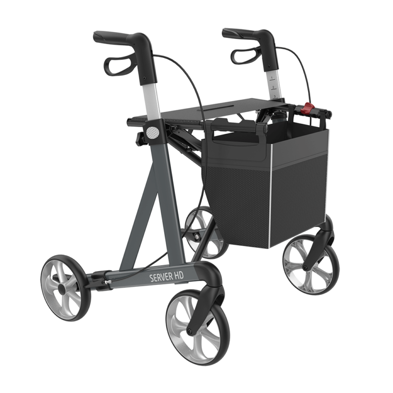Server HD Rollator in grey on a white background.