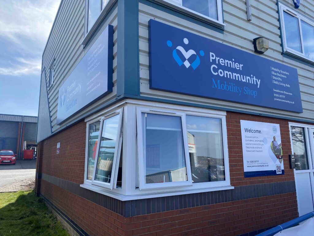Mobility Shop in Swadlincote Signage