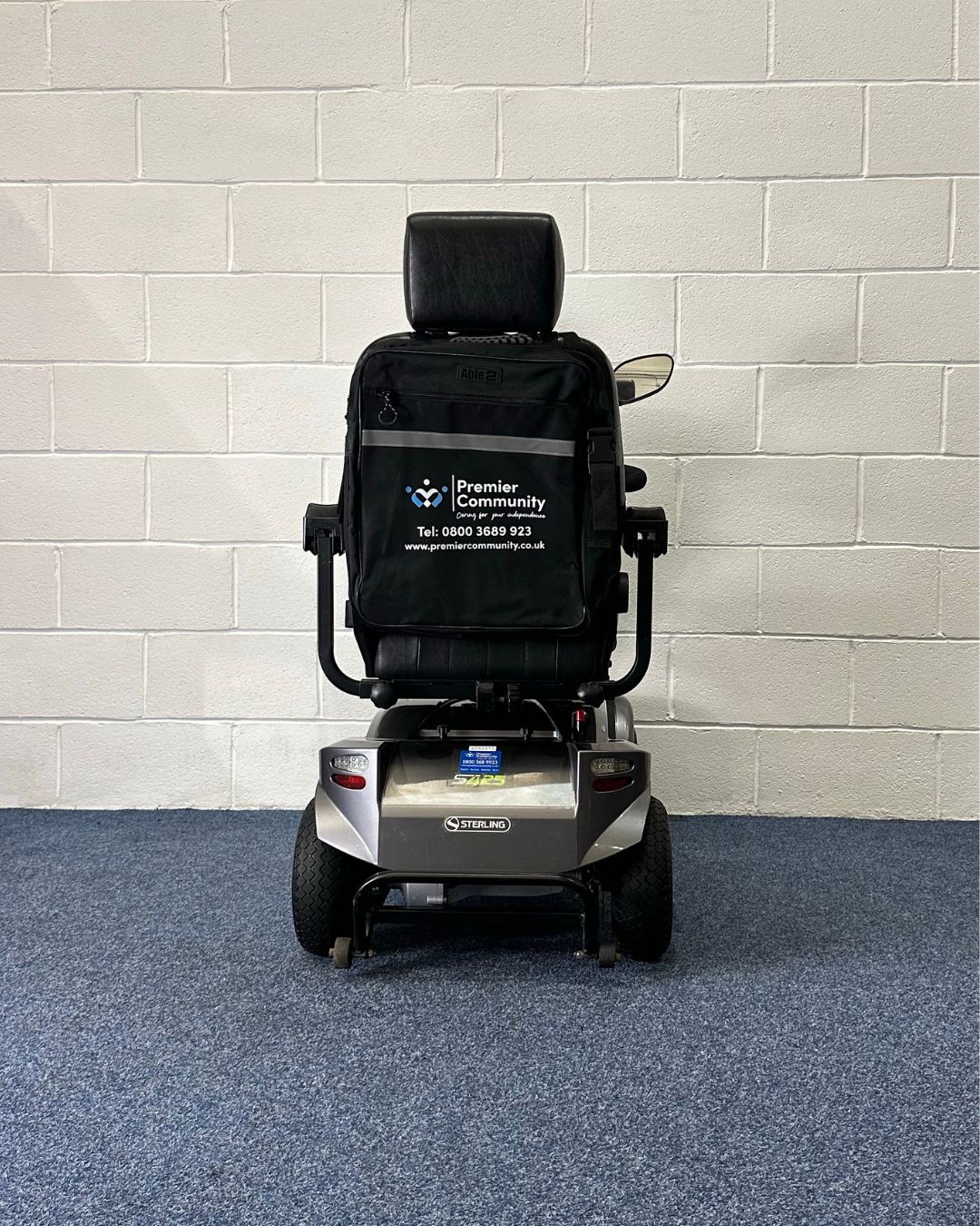 Approved Used Sunrise Medical Sterling s425 silver with basket and mirrors